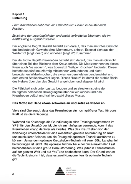Das YPSI Kreuzheben Handbuch - Image 4