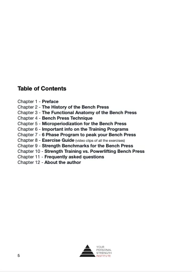 The YPSI Bench Press Manual - Image 4